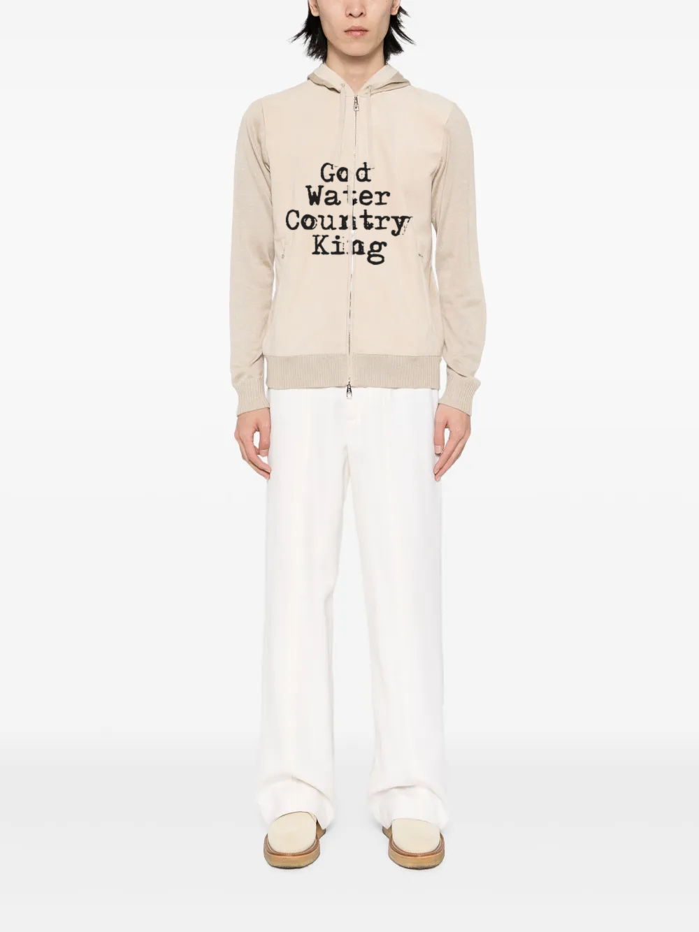 The GWCK hoodie — front, with the four words printed on the chest